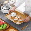 Chinese Melamine Wood Grain Square Snack Tray