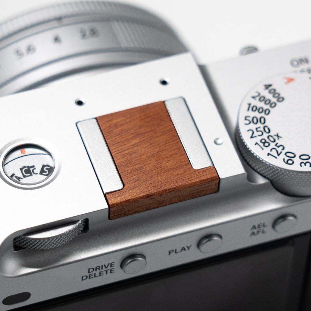 Iborrys Hot Shoe Cover Shutter Button Cover Compatible with FUJIFILM and Over 20 Other Camera Made of Premium Wood Retro Handcrafted by with Hot Shoe