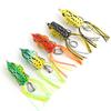 1Pc 10G 3D Eyes Frog Lure Soft Tube Bait Plastic Fishing Lure With Fishing Hooks