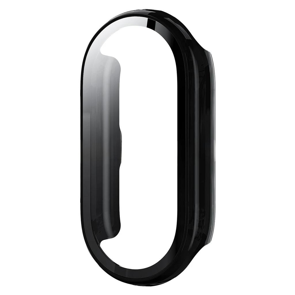 PC Case+Glass for Xiaomi Mi Band 10 All-around Bumper Anti-scratch Protective SmartBand Cover HD Screen Protector for MiBand 10