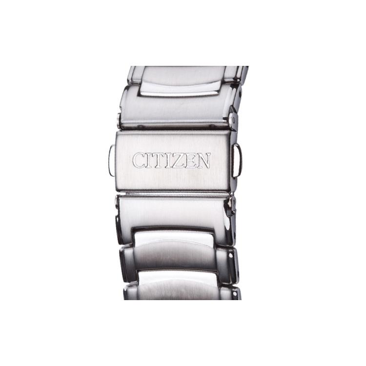 CITIZEN Light Powered Quartz Movement Stainless Steel Strap Watch Men's Watches Black Dial AT0690-55E