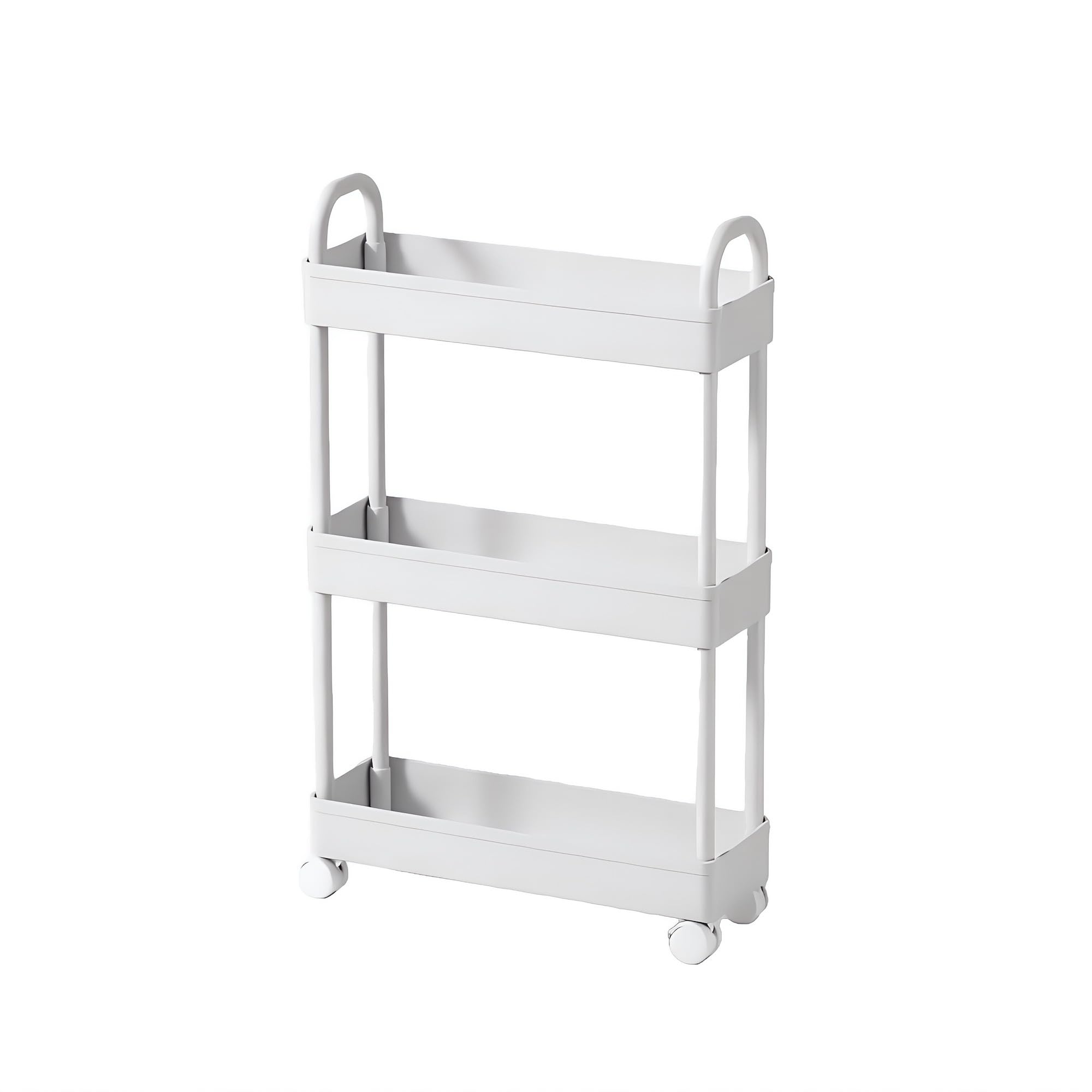

SVOHZAV Kitchen Cart with Storage Cart for Pet Slim Storage for with Storage Rack for Small Next to Kitchen with Handle 13cm Width 3 Handle, Bottles,