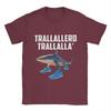 Trallallero Trallala Funny Shark Meme T-Shirt Summer Pure Cotton T Shirts For Mens Trending Casual Tee Shirt  Sleeve  Basic Tops