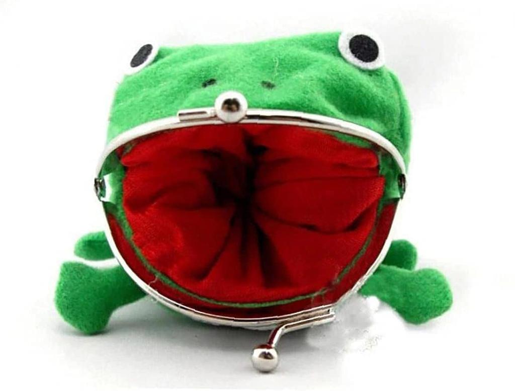 Cute Green Frog Coin Pouch Cosplay Props Plush Purse Wallet for Naruto Lovers and Cosplay Women Wallet Durable and Nice