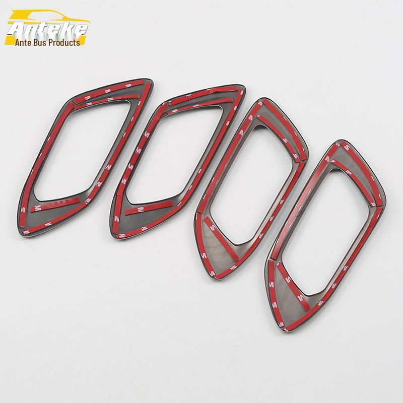 18 GS4 Interior Door Handle Decorative Frame & Armrest Bright Ring Patch Accessories