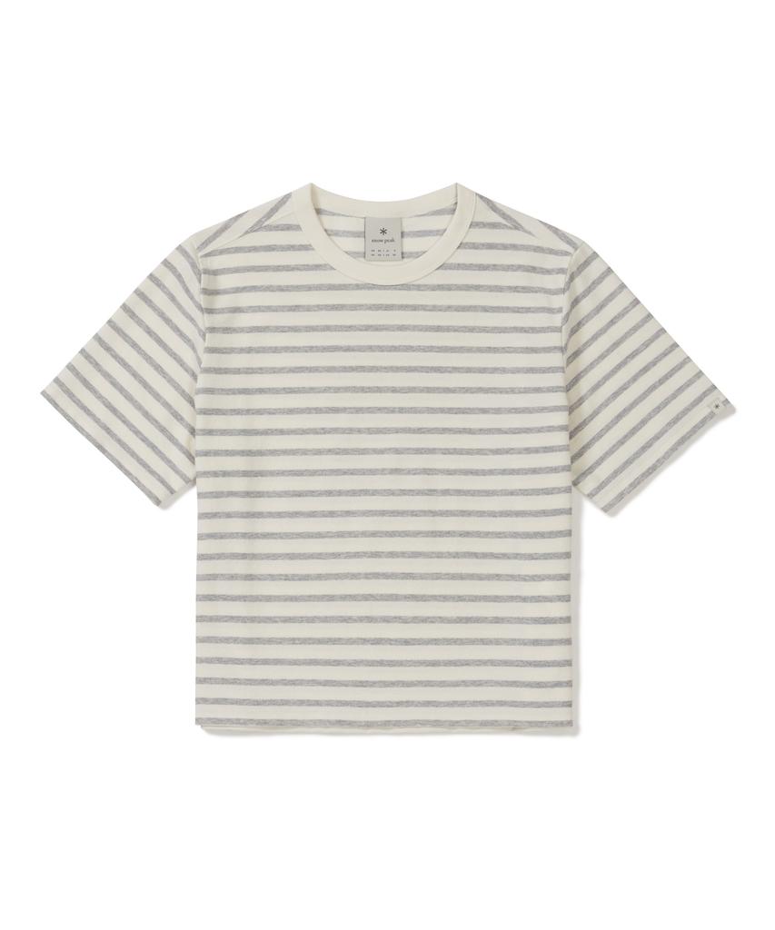 SNOWPEAK APPAREL Sorona Women'S Striped Short Sleeve T-Shirt (S26Mwfts69) Gray