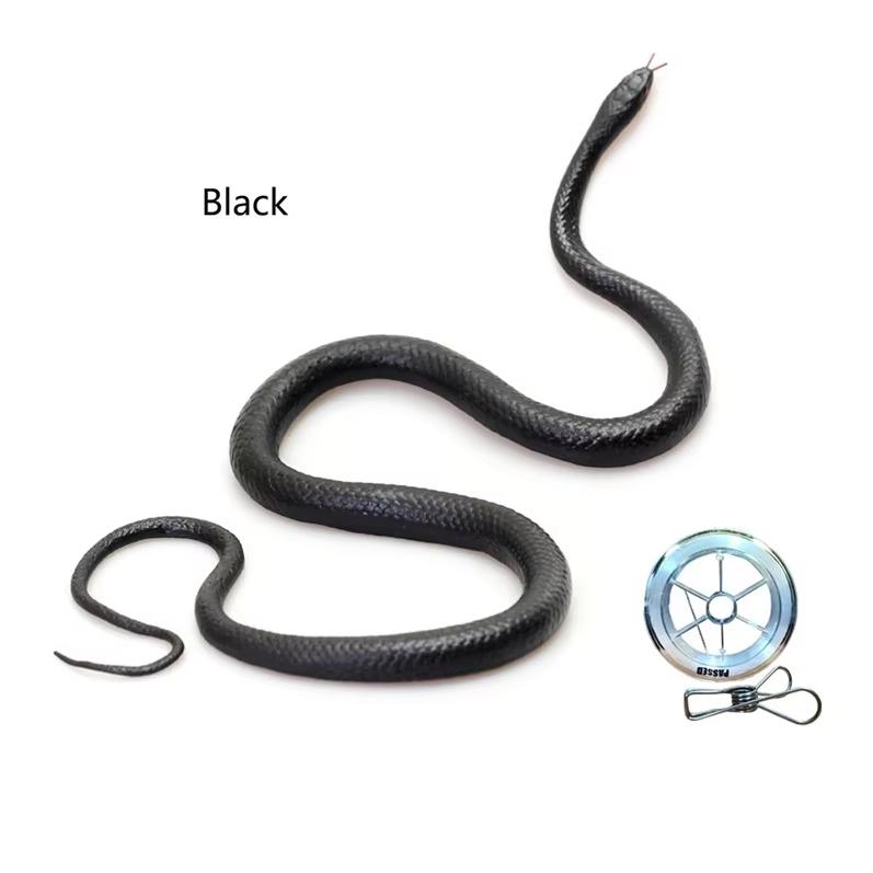 Snake Prank with String Clip Realistic Rubber Snake Prank for Teasing Friends Funny Prank Kit for Adults Prank Stuff