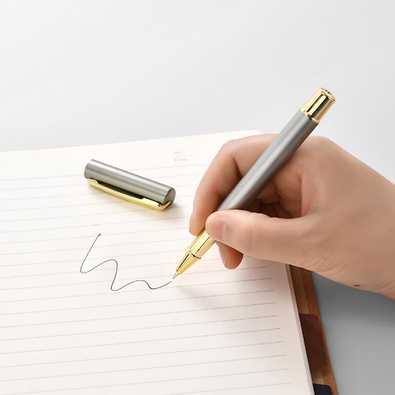 Premium Business Office Stationery Set: Metal Ballpoint Pen with Custom Logo Printing for Events