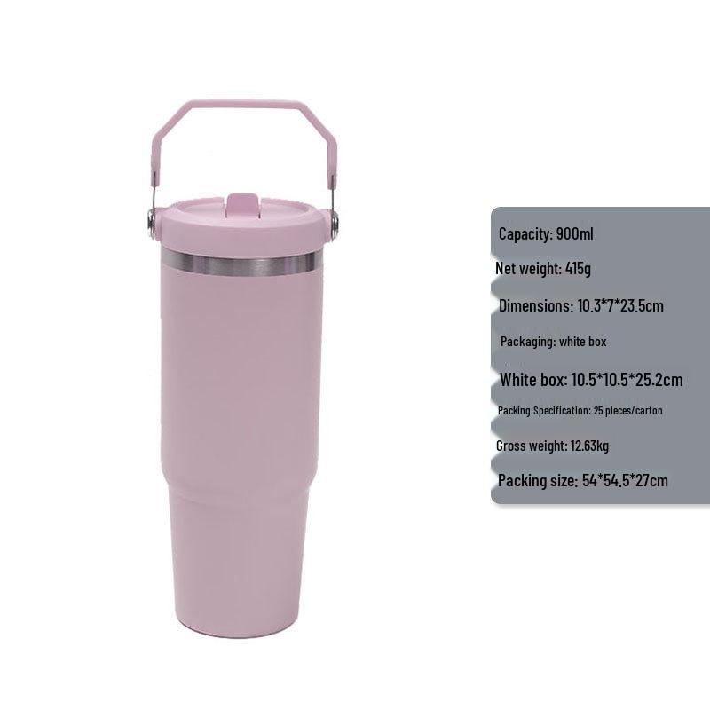 30oz Stainless Steel Insulated Portable Car Cup - High-Quality Outdoor Ice Chest Mug 30oz/900ml