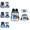Astro Bot Space Robot Kids School Backpack Set With Cartoon Print For Elementary Students