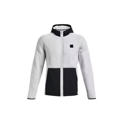 Micro Casual Fleece Full Zip Hoodie Jacket Men Jackets Gray 1366718-014