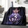 1Pc Ethereal Violinist Shadows Blanket For Couch Bed Plush Cozy Fuzzy Blanket Super Soft Warm Blankets For Fall And Winter 0918164