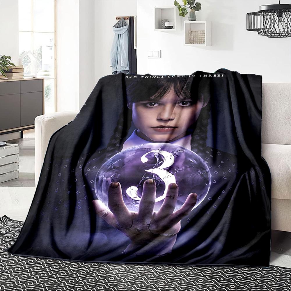 1Pc Ethereal Violinist Shadows Blanket For Couch Bed Plush Cozy Fuzzy Blanket Super Soft Warm Blankets For Fall And Winter 0918164
