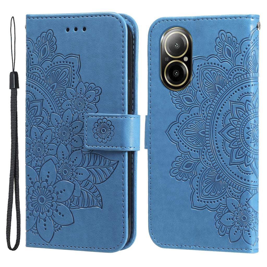 Pentru Husă Realme C67 4G Model Floral Piele PU Portofel Suport Husă Telefon
