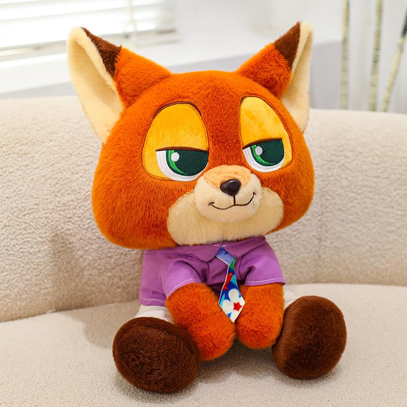 Judy and Nick Plush Doll Set – Cute Animal City Sitting Pose, Perfect Birthday Gift for Kids