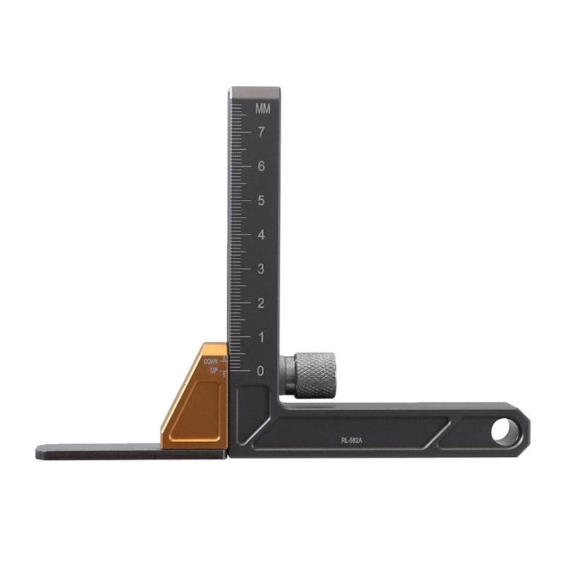 Inch/Metric Measuring Instrument Height Gauge Woodworking Measurement Tool Depth Measuring Ruler Height Gauge