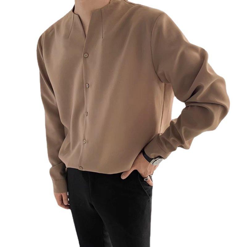 Vintage Solid Color Casual Loose Shirt