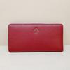 A Simple, Slim Design Women's Long Wallet Made of Soft Cowhide Leather.