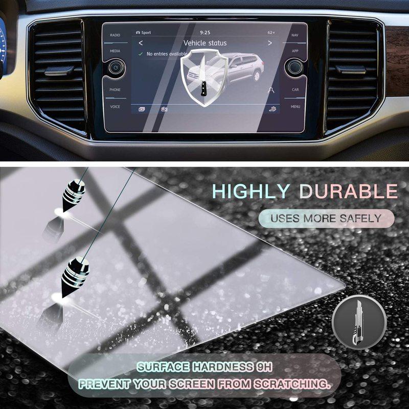 For 2018 Volks Wagen Atlas Discover Media Touch Screen Car Display Navigation Screen TEMPERED GLASS Protector,