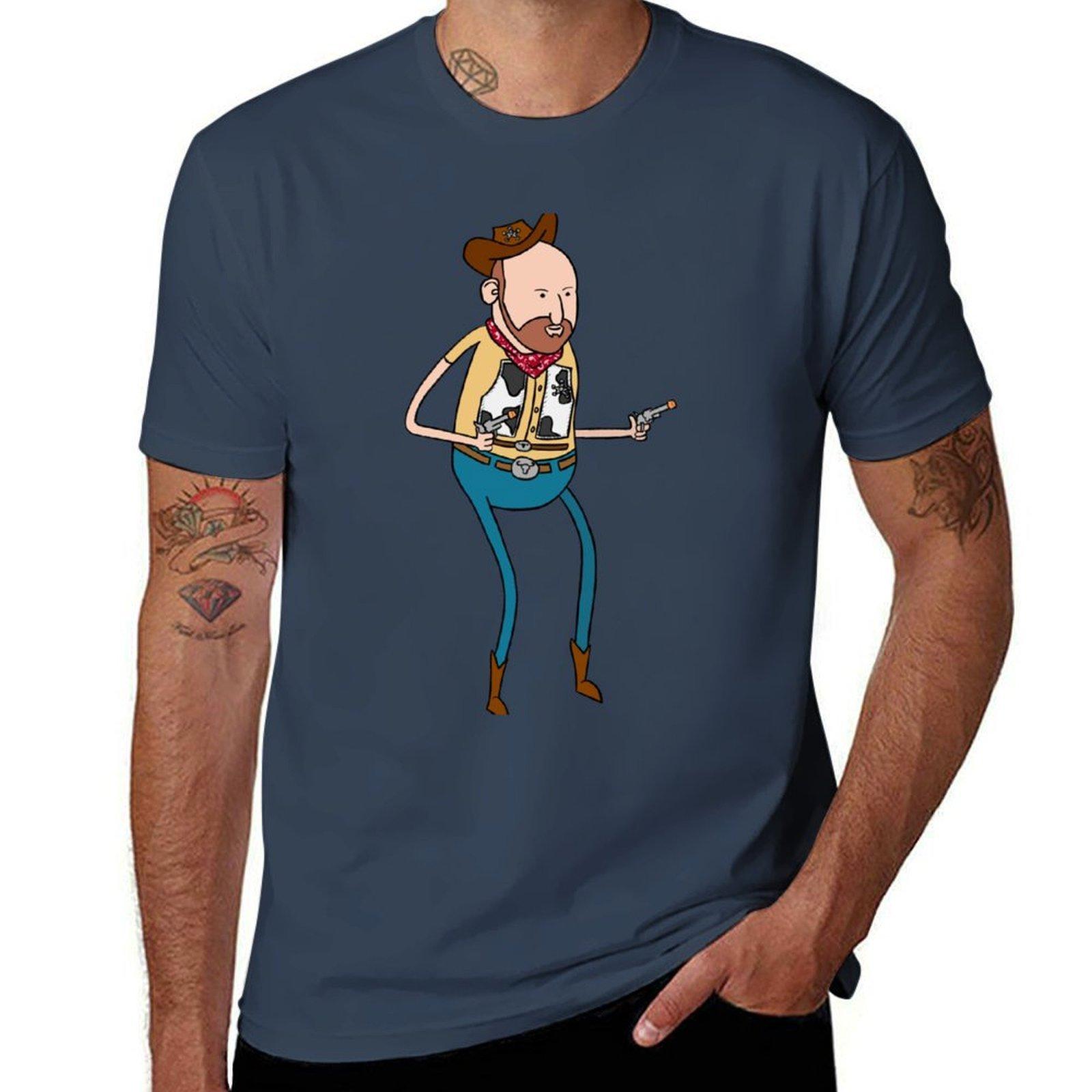 Cowdoy TShirt Daily Casual Short Sleeve Tee Shirt S