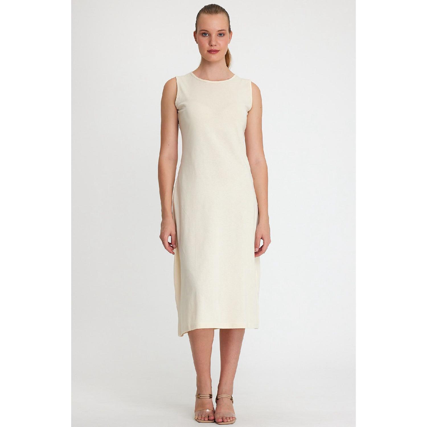

Beige Sleeveless Dress Lining-underlayer 100% Cotton S серый
