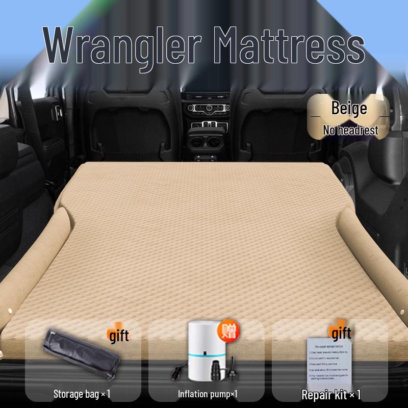 Nadmuchiwany materac samochodowy do Jeepa Wranglera: Nadmuchiwany materac do spania do bagażnika i na tylne siedzenie