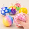 Gradient Colors Rainbow Crispy Balls Soft Decompression Pinch Toy  Office Home Relaxation