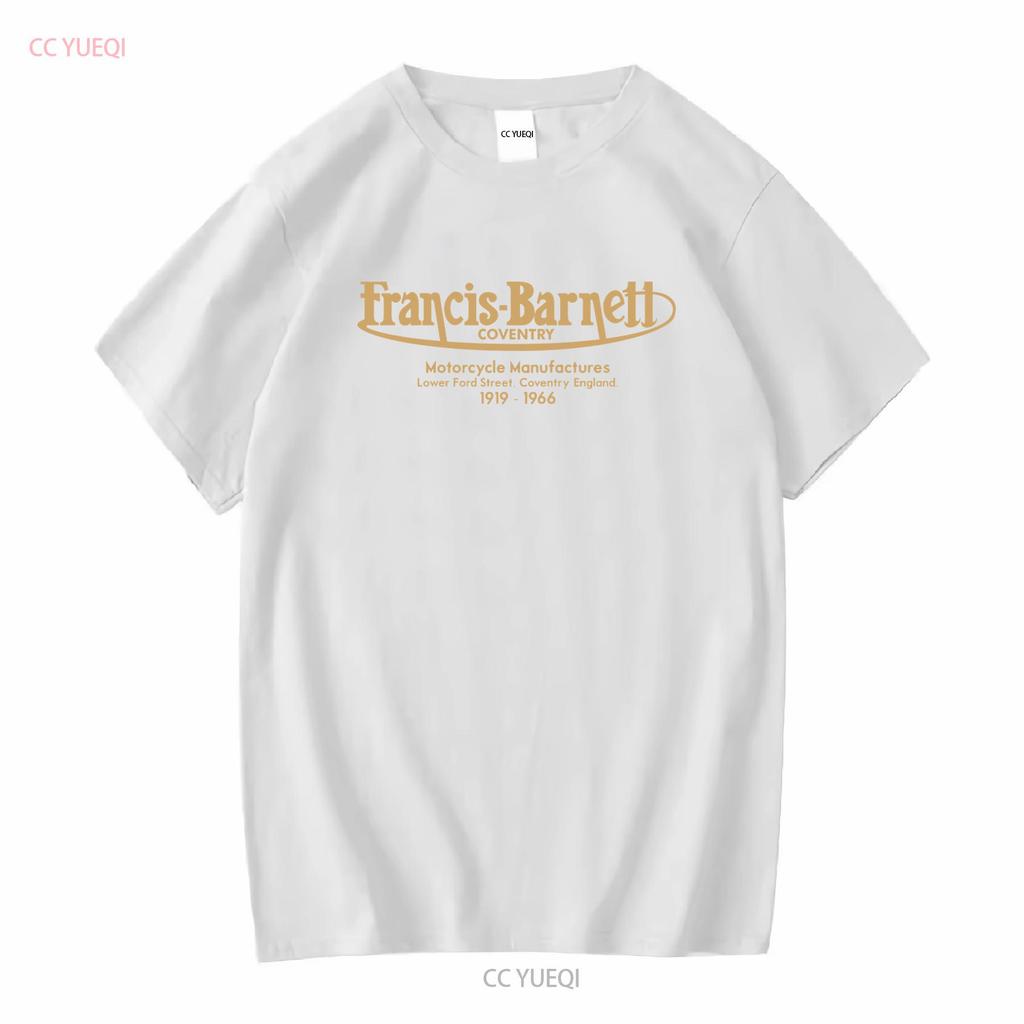 Francis Barnett T Shirt Classic Motorcycle Biker Cafe Racer Chopper Vintage Bike Vintage Washed Slightly Comfortable Soft Homme