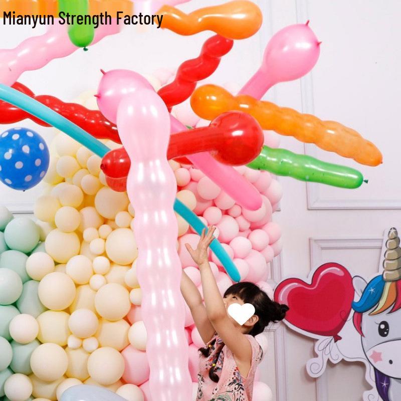 Cartoon Mix & Match Children's Balloon Set: Long Strip & Heart-Shaped Balloons for Street Promotion