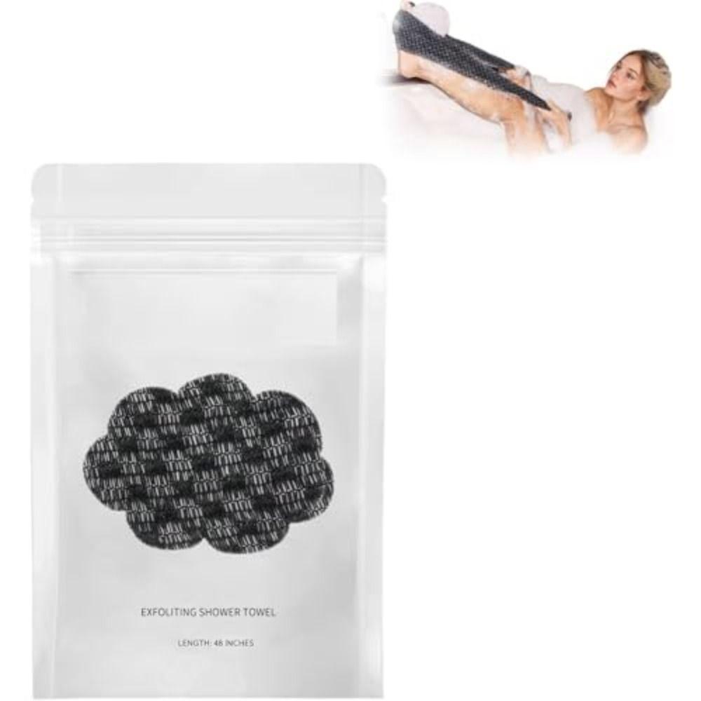 Dual Sided Exfoliating Shower Towel Exfoliating Tool Deep Cleansing Body Scrub Glove Skin Care Bath Accessory Back Scrub Towel