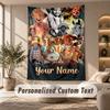 Tapestry Custom Name Text, Wall Hanging Tapestry Home Room DecorPippi Longstocking