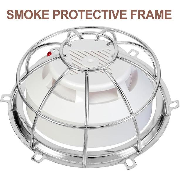 Cabilock Fire Sprinkler Head Guard, 2pcs Silver Iron Sprinkler Head Cage Cover Pendent Upright Horizontal Sidewall Sprinkler Heads Shell for