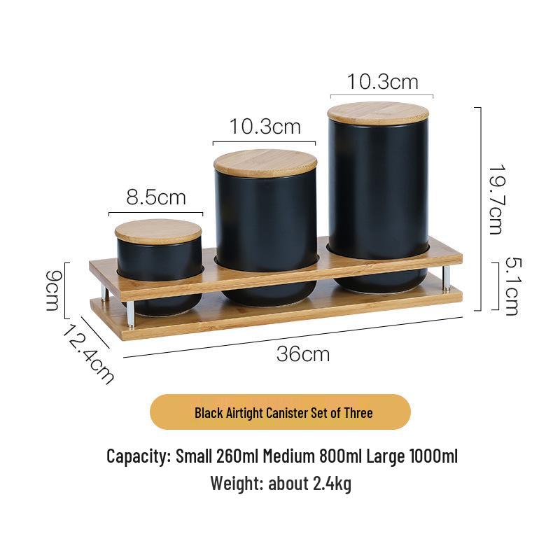 Nordic Ceramic Grain and Cereal Kitchen Storage Jar