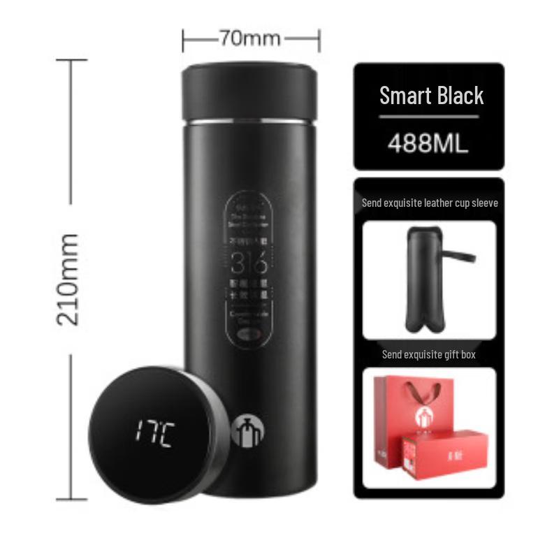 Fuguang Chaman Digital Display Insulated Stainless Steel Mug