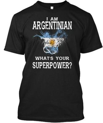 Argentinien Was ist deine Superkraft T-Shirts T-Shirt Hergestellt in den USA Größe S bis 5XL