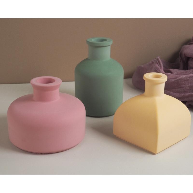 Polyhedral Flower Vase Silicone Mold for Vase Making Reusable Candle Resin Epoxy Mould Casting Molds DIY Silicone Mold