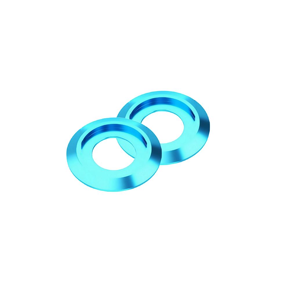 

10/20/30pcs Aluminum Round Washer M2 M2.5 M3 M4 M5 M6 M8 Colourful Aluminum Cup Head Washer for ISO7380 Button Head Screw Bolts M2.5&10pcs світло-синій колір