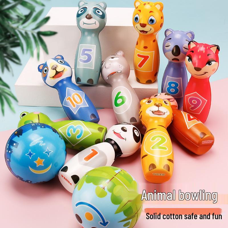 Children's Solid Indoor Bowling Ball - Large, Safe, Parent-Child Sports Toy for Kindergarten Games