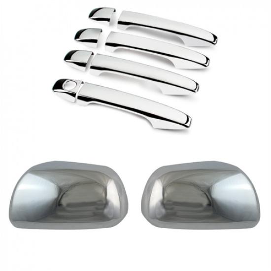 Chrome Mirror +Door Handle Lid Cover Trim For 2011- Toyota Sienna 10pcs Set