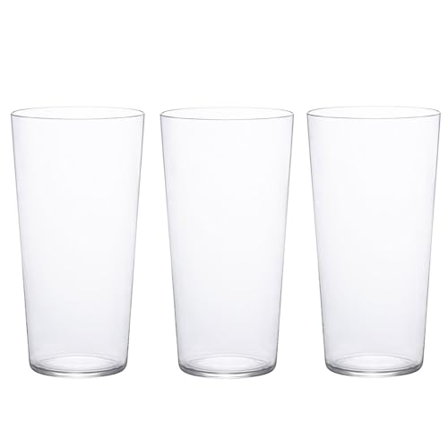 

ADERIA L6620 Tenel Tumbler 14 420 ml Set of 3, Made in Japan, Dishwasher Safe, Glass, Clear, Durable, Crack-resistant, Thin, Lightweight, Good Mouth,