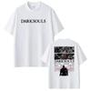 2026 Summer Bestseller Unisex Loose Hip-hop Streetwear Vintage Pure Cotton T-shirt With Dark Souls Game Prints T-shirt