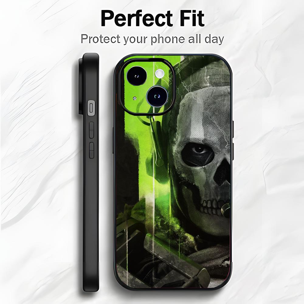 Art M-Modern Soldier Ghost Ready Phone Case Phone Case Soft Packaging Lightweight For iPhone17 16 15 14 13ProMax