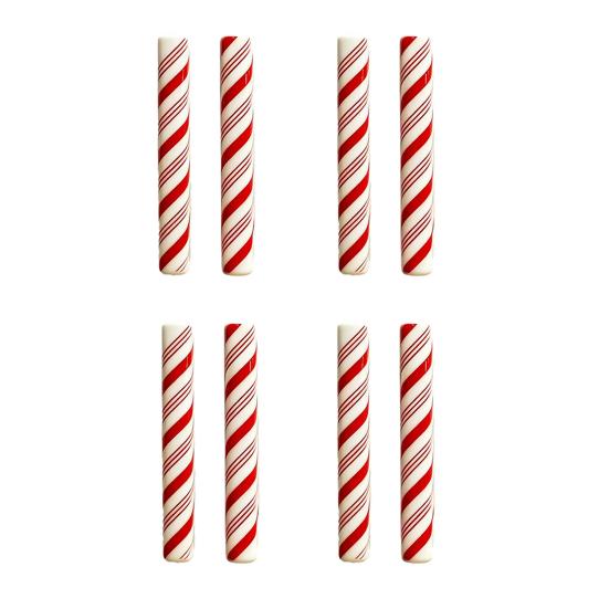 2/8/16 Peças Capas para Ferragens Decorativas Capas para Puxadores de Armário de Natal Peppermint Vermelho Elásticas