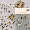 Chinese Red-crowned Crane Nail Stickers Xiangyun Phoenix 5D Self-adhesive Nail Art Stickers Chic Nail Art Decal Accessorie