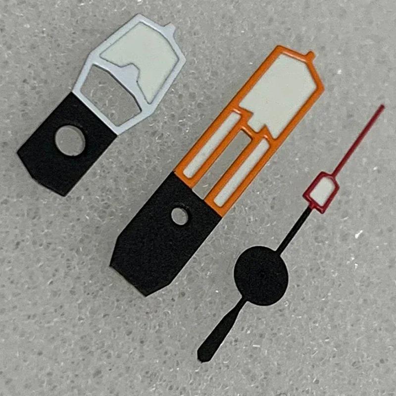Modified Watch Accessories Orange Red White Color Matching Hands Green Luminous Hands for Japanese NH35/36/4R7S Movement