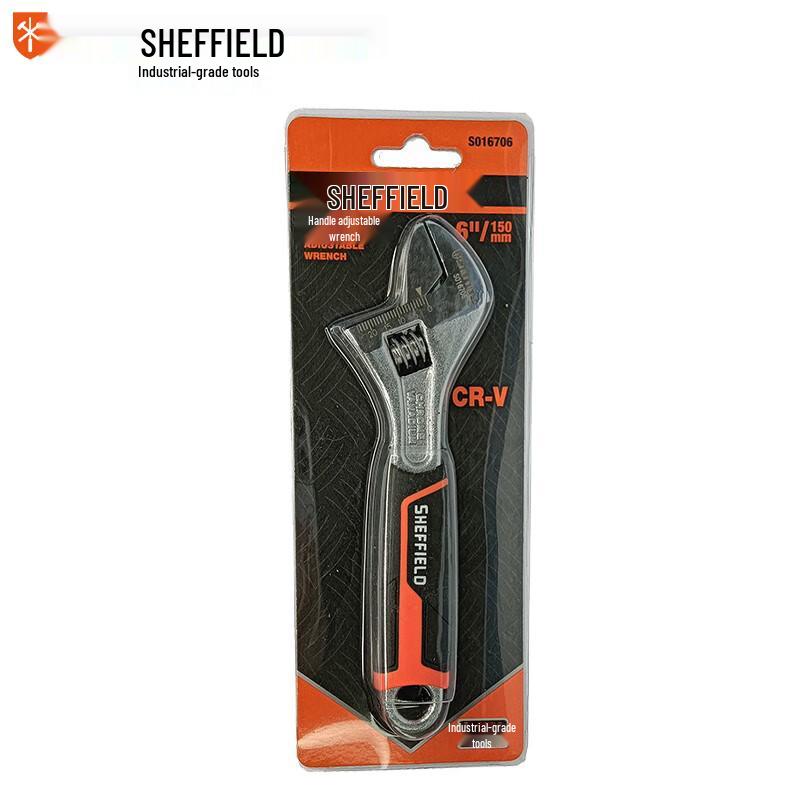 Sheffield Chrome Vanadium Steel Adjustable Wrench 6 inch