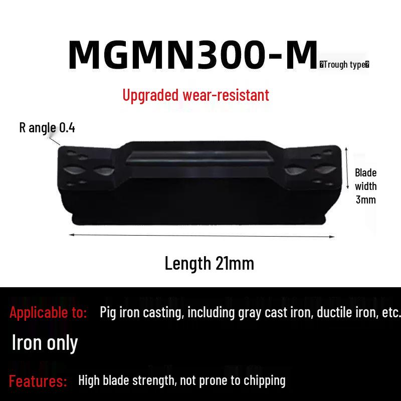 CNC Lathe Grooving Inserts MGMN300-M End Face Cutting Tools