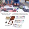 Portable Watercolor Palette Set 24 Color Paints Painting Brush Tiny Mini Artist Watercolor Travel Set with Clip