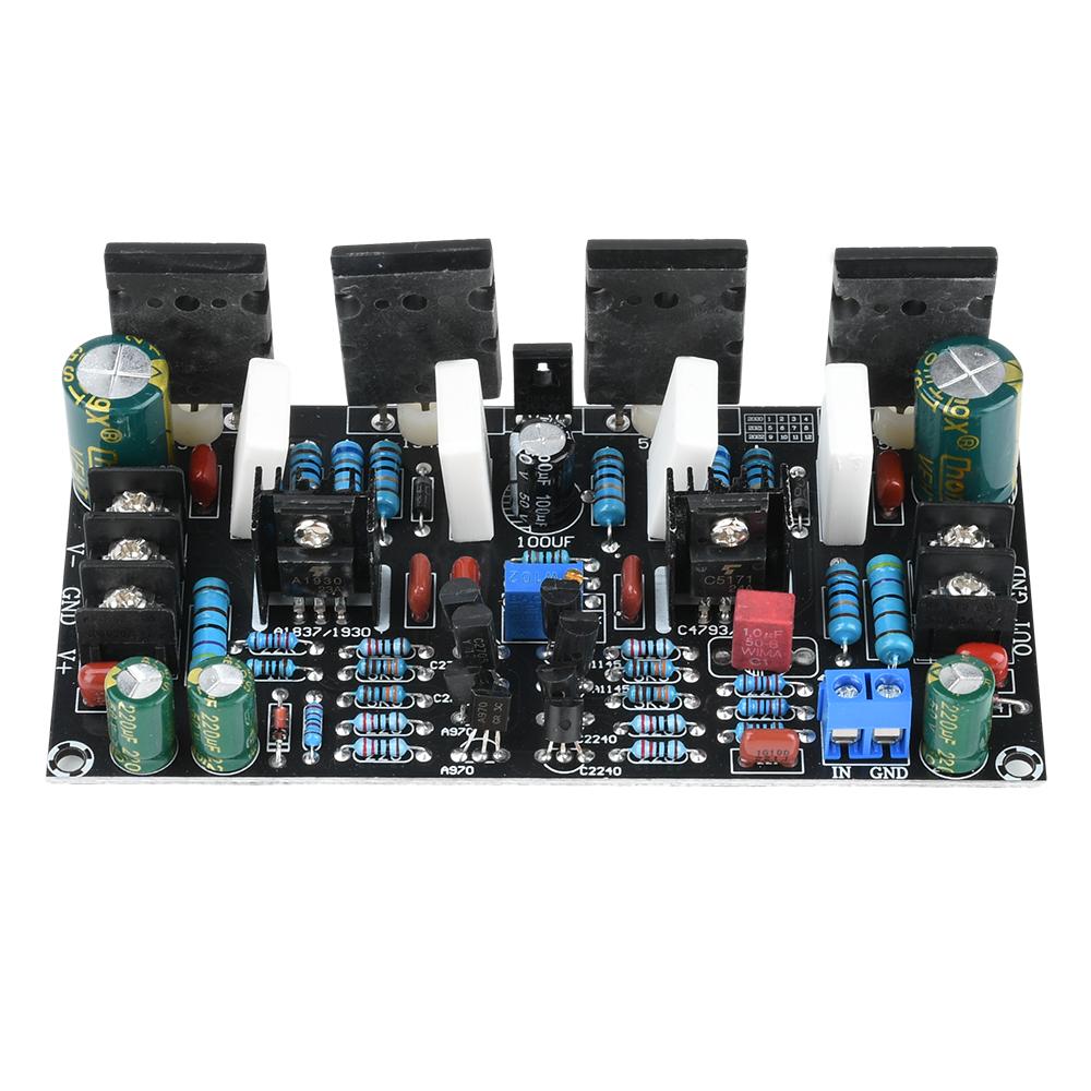 200W Power Audio Amplifier Board 1943+5200 Paired Tube Post Stage Power Amplifier Board Finished Board DC 20V-90V
