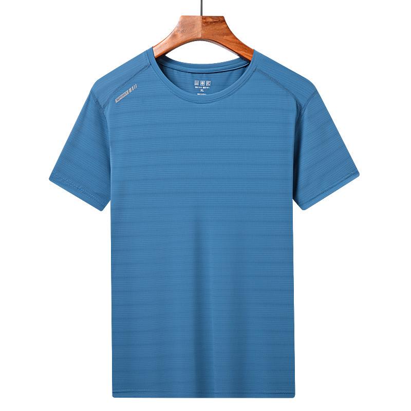 Men's & Women's Ultra-Thin Quick-Dry Ice Silk Short Sleeve Sports T-Shirt - Breathable, Sweat-Absorbent, High Elastic for Outdoor Use